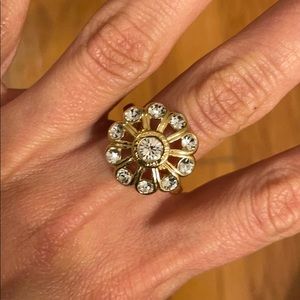 Coach Crystal Flower Ring